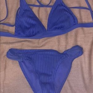 Blue bikini